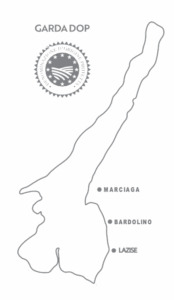 Garda lake map